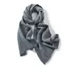 Bufanda de cachemira suave, de color liso, chal tejido, se puede usar como calentador de cuello o bufanda, versátil para uso casual, adecuado tanto para hombres como para mujeres, perfecto para otoño e invierno