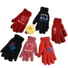 Guantes Térmicos de Mohair Tejido Cálido para Hombres y Mujeres, de Dedos Completos, a Prueba de Frío, con Velcro, Engrosados, Estilo Cartoon