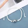 Ruyi Hecho a Mano Ocho Caracteres Aleación Galvanizado Accesorios Pulsera Cruzada de Lazo Set de Pareja Joyería para Hombres y Mujeres