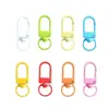 Hebilla de puerta en forma de U pintada de colores pastel, broche de langosta de aleación de zinc, hebilla para perro, llavero, accesorio de bricolaje para muñecas, hebilla de bolso