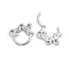 Pendientes Geométricos de Titanio F136 Anillo para la Nariz Septum del Tabique Auricular Anillo Cerrado Anillo sin Pasador Joyería para Piercings de Aleación de Titanio G23