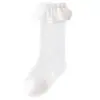 25 Años de Nuevos Estilos de Verano para Niñas, Calcetines de Malla hasta la Mitad de la Pantorrilla con Ribete de Encaje de Malla, Calcetines Blancos Puros Delgados Dulces de Princesa Ultradelgados