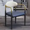 Cadeira de Jantar de Luxo Leve para Uso Doméstico com Encosto, Mesa e Cadeiras de Jantar Modernas Minimalistas para Lazer, Adequado para Cafeteria e Restaurante da Moda