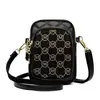 2025 Nueva Moda Casual Tendencia Bolso de Mujer Estilo Coreano Bolso de Hombro Bolso de Diamante para Teléfono Móvil Billetera Diagonal de Monedas Accesible Lujo