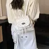 Mochila Fofa de Bolinhas para Mulheres, Nova Tendência Fashion Verão 2026 Ins Mochila Pequena para Estudantes, Bolsa Escolar Portátil de Nicho