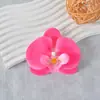Película de Simulación Cabeza de Flor Phalaenopsis Pétalos Flores de Simulación Accesorios Tocado Pinza para el Cabello Bricolaje Hecho a Mano Decoración de Ceremonia de Boda
