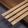 50 pares de hashis de bambu carbonizado hotel restaurante restaurante doméstico hashis para hot pot sem tinta sem cera hashis de barraca de bambu atacado