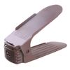 Zapatero de plástico ajustable transfronterizo, zapatero de dormitorio de doble capa integrado, ahorra espacio, estante de almacenamiento desmontable de fábrica