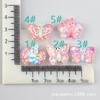 Accesorios de mariposa DIY accesorios de joyería hechos a mano aretes colgante decoración mariposa brillante resina paquete de material para funda de teléfono
