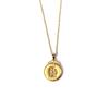 Colgante de bolsa de la suerte de gran venta palabra de fortuna para el cabello redondo collar de mujer accesorios de temperamento oro refinado collar de joyería colgante