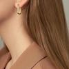 Brincos Retangulares com um Design Moderno e Elegante, Novos Brincos de Nicho da Moda de Alta Qualidade para Mulheres, Acessórios de Orelha Simples e Versáteis para o Verão