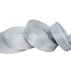 Cinta tejida de nylon blanco y gris en stock, Cinta con patrón de hoyuelos densos, Cinta de espiga, Cinturón de seguridad, Correa para el cuello, Correa para botella de agua, Raya de bolso de imitación