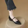 Moda Casual Nueva Primavera/Verano 2026 Talla Pequeña Punta Fina Planos Mary Jane Zapatos de Trabajo Transfronterizos