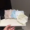 Calcinhas de renda sexy estilo francês transparentes de malha para mulheres, calcinhas respiráveis com laço e alça fina para mulheres