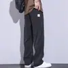 Estilo Novo Verão 2026 Tecido Tencel Lyocell Marca da Moda Masculino Solto Reto Versátil Casual Calças para Homem