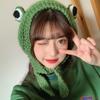 Sapo malha chapéu de lã mulheres outono e inverno doce bonito estilo coreano headwear chapéu pullover nova moda earmuffs