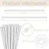 Palitos acrílicos para plantas transfronterizos, estacas de soporte para plantas para jardines interiores y exteriores, clips para plantas para verduras y flores en maceta