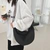 Bolso bandolera estilo coreano, sencillo, informal, de color azul claro, estilo japonés, combina con todo.