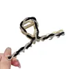 Pinza para el Cabello Trenzada con Pedrería Estilo Ins, Exquisita Pinza de Garra para la Parte Posterior de la Cabeza, Pinza de Tiburón, Pasador Elegante de Moda, Accesorio para el Cabello