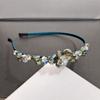 Diadema de Cristal de Lujo Ligero Estilo Coreano Peine para el Cabello de Gama Alta con Diadema Dentada para Cabello Roto Clips para el Cabello para Lavar la Cara que Combinan con Todo Accesorios para el Cabello para Mujeres