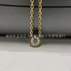 Modelo más vendido de Alemania 2026: Collar de OVNI con Diamante Único Chapado en Oro V con Artesanía CNC, Ultra Brillante y Compacto