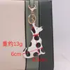 Pingente de Cachorro Dálmata Estilo Coreano Algodão PU Preenchido Feito à Mão Fofo Desenho Animado Couro Pequeno Pingente Pingente de Bolsa de Cachorrinho Pequeno Presente