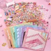 Una colección de 10 pegatinas de escenas en miniatura temáticas para manualidades DIY infantiles, alivio del estrés y pegatinas pequeñas educativas