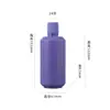 Frasco Redondo Pequeno Feito de Material PE, 300ml, com Tampa Rosqueável, Frasco Flexível para Solução de Cuidados, Condicionador de Cabelo, Loção Corporal, Frasco Plástico Vazio Recarregável