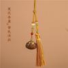 Bolsita de Tassel de Sándalo Verde Bola de Fragancia Portátil Adorno Colgante para Coche Bola de Fragancia Estilo Antiguo Accesorio Hanfu Colgante Hueco