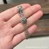 Nuevo Pulsera Estilo Chino Borla Colgante Estilo Étnico Calabaza Lazo Flor de Loto Colgante Cristal Pulsera Plata Antigua Accesorios