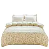 Juego de Ropa de Cama de Cuatro Piezas Floral de Primavera 100% Algodón para Uso en el Hogar, Funda de Edredón Suave de Algodón Puro, Sábana Bajera Matrimonial, Juego de Cuatro Piezas para Todas las Estaciones