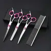 Conjunto de Tesouras para Pet Grooming, Tesouras Destacáveis, Tesouras para Tosar Teddy, Tesouras Curvas, Ferramentas para Pelos de Cachorro, Suprimentos Completos para Pets