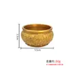Sapo Dorado de Latón con Tapa Cuenco del Tesoro Arena Dorada Lingote Giratorio Cuenco del Tesoro para Atraer Riqueza Recepción Entrada Sala de Estar Adornos Decorativos