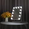 Espejo de maquillaje con luz tricolor directo de fábrica, ángulo ajustable, espejo de tocador de escritorio para dormitorio, espejo con bombillas LED Hollywood