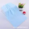 Toalha de microfibra coral spot de fábrica cor sólida borda cortada macia não deforma espessa absorvente embalagem tipo cartão de papel toalha de rosto