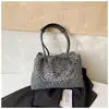 Bolsa de Ombro Única Estilo Coreano Xiaomi Estrela Feminina Grande Capacidade Nicho Moda Bordado Simples de Letras Bolsa Tote de Mão