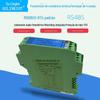 Transmissor de temperatura PT100 de 4 canais, módulo de aquisição de temperatura termopar, isolamento fotoelétrico RS485 RS61/65