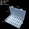 Caja Transparente de Plástico PP con 24 Compartimentos Caja para Joyería de Perlas Caja para Almacenamiento de Frijoles DIY Caja Organizadora para Piezas de Ferretería