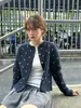 Cárdigan de punto retro de lunares estilo japonés con cuello redondo, nueva colección otoño/invierno para mujer, corte holgado, casual y versátil