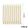 5.3-17.5cm palito de madera de naranjo para manicura removedor de limpieza de piel muerta palito de madera para punta de uña palito para perforar 20/100 bolsas