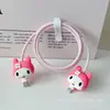Cubierta Protectora para Cable de Datos para Cargador Apple de 20W, Dibujos Animados, a Prueba de Roturas para Cable de Carga de Teléfono Móvil