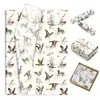 Papel de Cópia para Pato Selvagem em Aquarela Wx385 17g Papel de Embrulho à Prova de Umidade para Presentes e Doces Decoração de Pato Papel de Seda