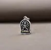 Prata de Lei S925 Pingente Céu Negro Grande Retrô Acessórios para Pingente de Pulseira Colar com Contas Feito à Mão DIY Joias Venda por Atacado
