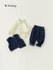 Ropa Infantil Bangxuan Traje para Niños Estilo Coreano Primavera y Otoño Chaleco de Mezclilla Camisa Jeans Conjunto de Tres Piezas para Niños Ropa para Niñas