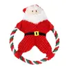 Brinquedo de mastigar pet durável de Natal Papai Noel, rena, pão de gengibre, ouriço, urso, brinquedo que faz barulho para cães pequenos e médios para aliviar o tédio e desgastar os dentes