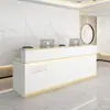 Recepção Balcão de Atendimento Empresa Pintura Balcão de Consultas Simples Moderno Salão de Beleza Loja de Roupas Pequeno Bar Caixa