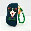 Estuche de Silicona para Gafas Nuevo Producto Transfronterizo Portátil Moda DIY Estuche Protector para Gafas de Sol Bolsa Colgante Bolsita para Gafas