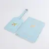 Funda de Cuero para Documentos y Pasaporte de Viaje Portapasaporte Multifuncional Cubierta Protectora Carcasa Bolsa de Almacenamiento de Documentos Funda de Cuero