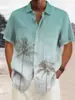 Estación Independiente Moda Masculina Transfronteriza Camisa Hawaiana de Manga Corta de Moda Camisa con Impresión Digital 3D Transfronteriza