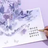 Tarjeta de Felicitación Estéreo con Corte de Mariposa Estilo Ins de Alta Apariencia Creativa Tarjeta de Bendición de Confesión Festiva Día de San Valentín Navidad